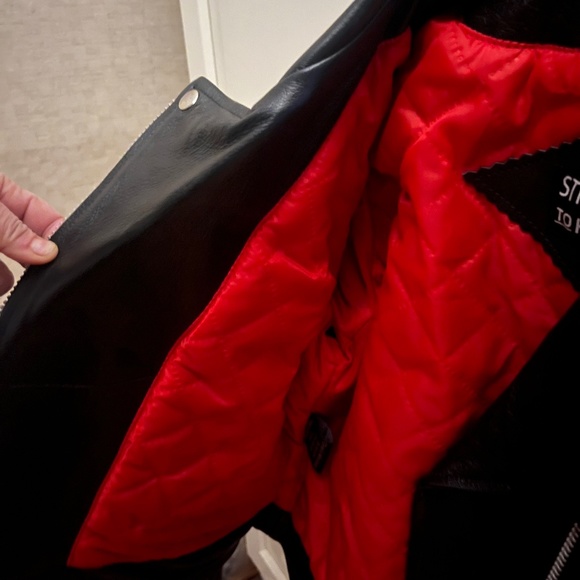 BRAND NEW - NEVER WORN Straight to Hell Apparel Defector Leather Jacket XL - Picture 4 of 4